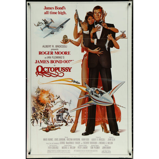 Octopussy (1983) Original Movie Poster Folded 27x41