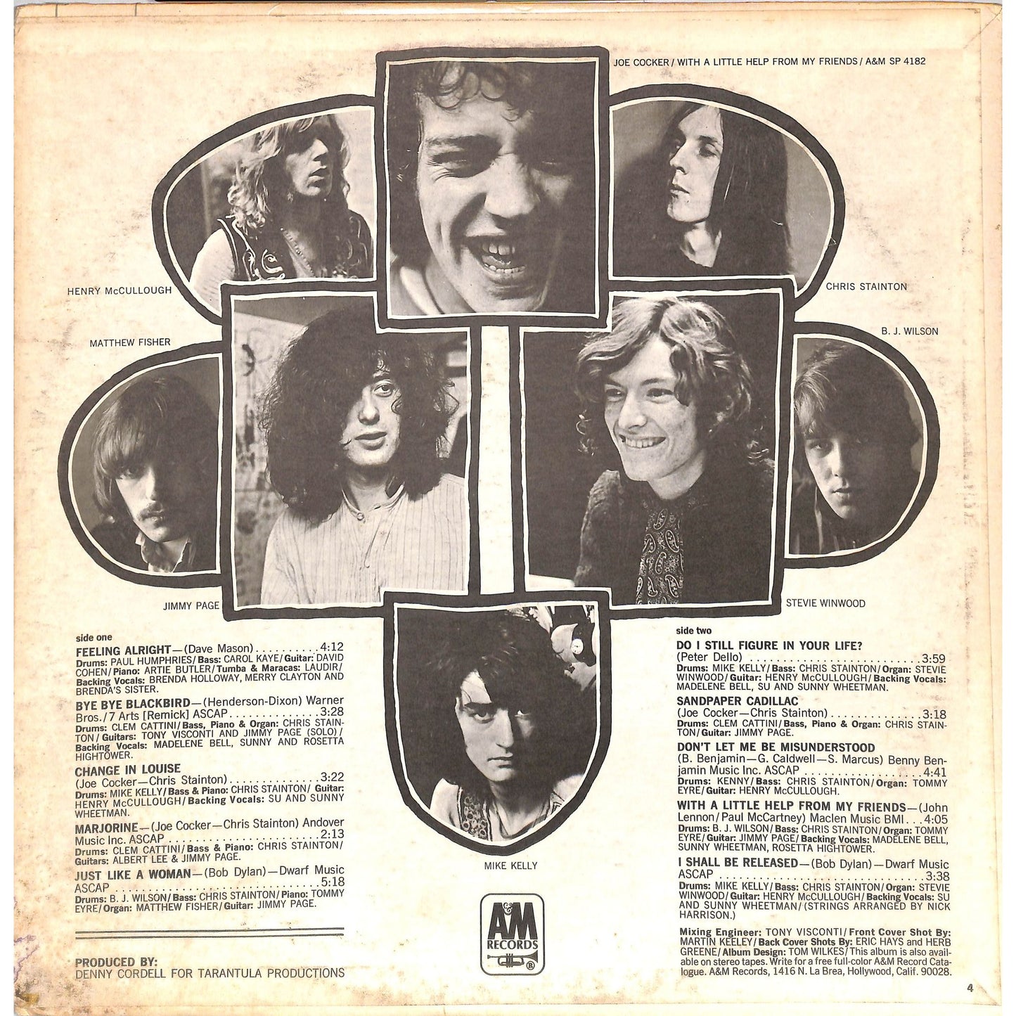 Joe Cocker - With a Little Help from My Friends Vinyl Record SP 4182