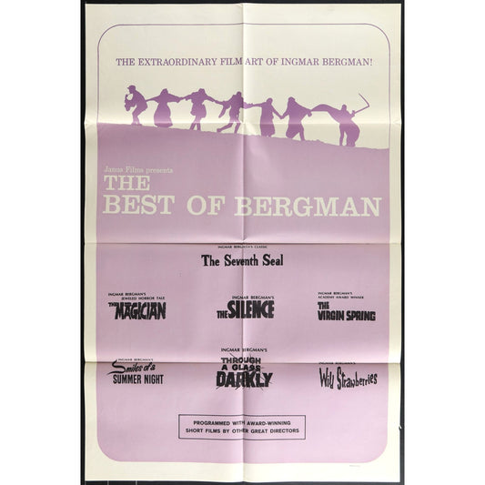 The Best of Bergman Original 1960s Poster 27x41 Folded