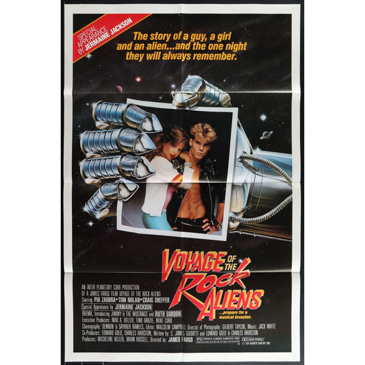 Voyage of the Rock Aliens (1984) Original Movie Poster Folded 27x41