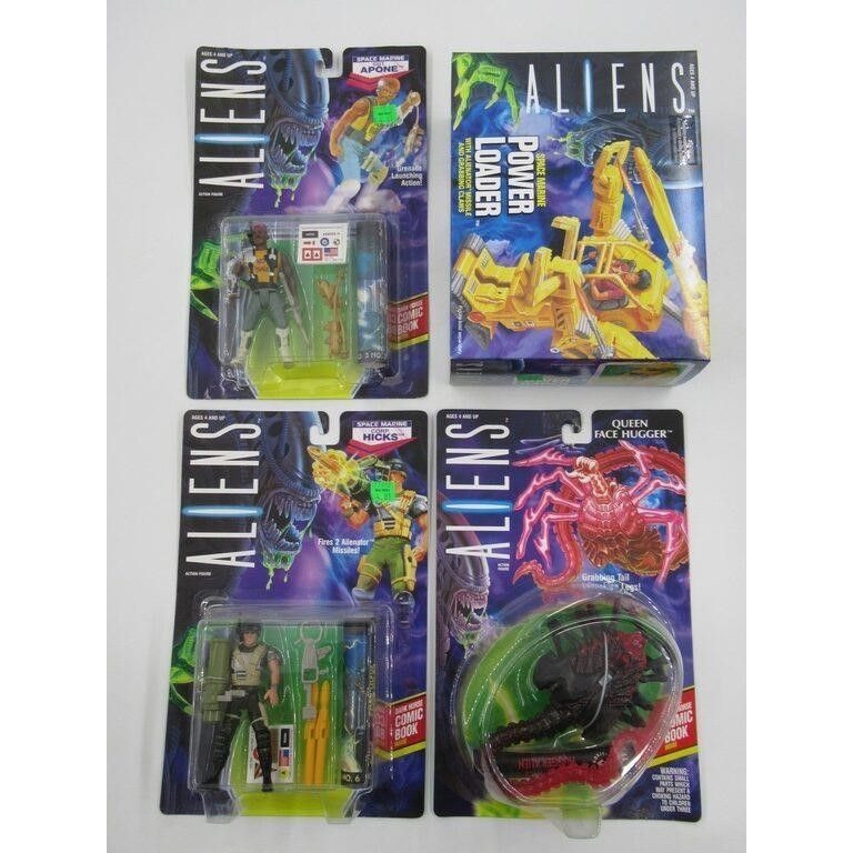 Aliens (Kenner) Power Loader/Space Marines/Queen Action Figure Lot