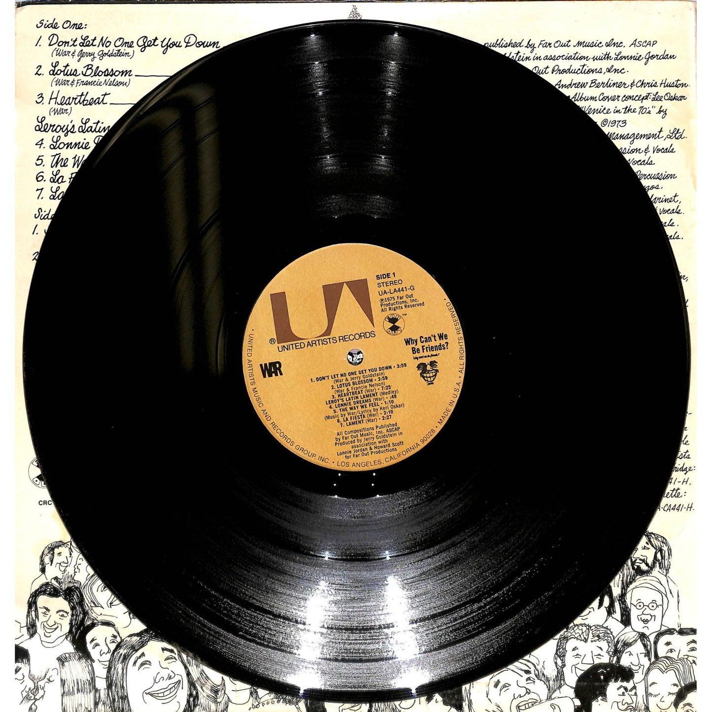War - Why Can't We Be Friends? Vinyl Record UA-LA441-G