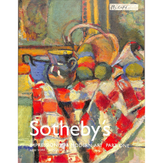 Sotheby's Impressionist and Modern Part 1 Art Auction Catalog November 5, 2002
