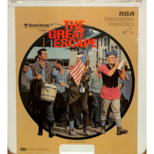 The Great Escape (1981) Vintage CED RCA SelectaVision Videodisc TESTEDWORKING