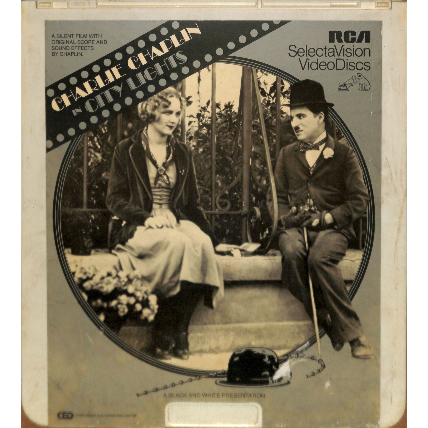 City Light (1931) Vintage CED RCA SelectaVision Videodisc TESTEDWORKING