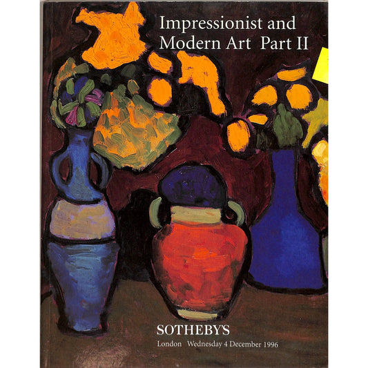 Sotheby's Auction Catalog Impressionist and Modern Art 1996