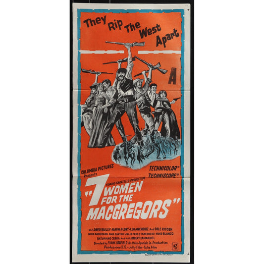 Up the MacGregors (1967) Original Australian Daybill Movie Poster Folded 13x30