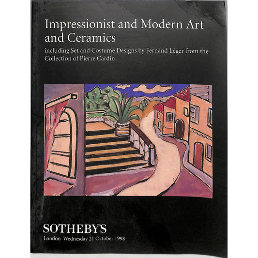 Sotheby's Impressionist and Modern Art Auction Catalog October 21, 1998