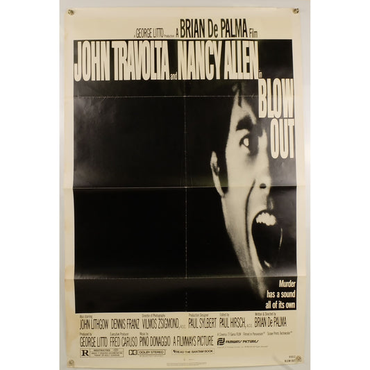 Blow Out (1981) Original Movie Poster Folded 27x41
