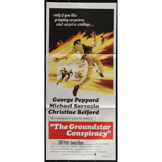 The Groundstar Conspiracy (1972) Original Australian Daybill Movie Poster 13x30