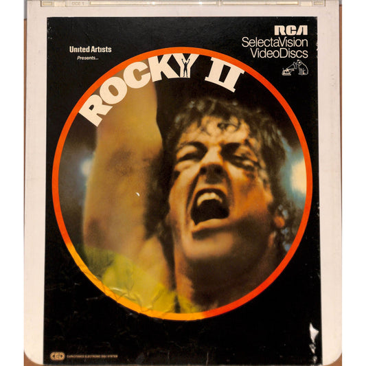Rocky II 2 (1979) Vintage CED RCA SelectaVision Videodisc TESTED WORKING
