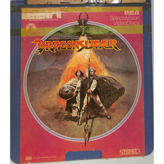 Dragonslayer (1981) Vintage CED Videodisc TESTED WORKING