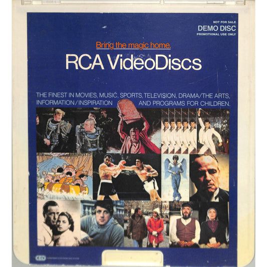 RCA Videodiscs Promotional Demo Disc CED