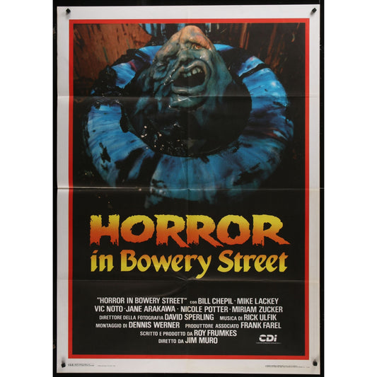 Street Trash (1987) Original Italian 1P Movie Poster Folded 35x55
