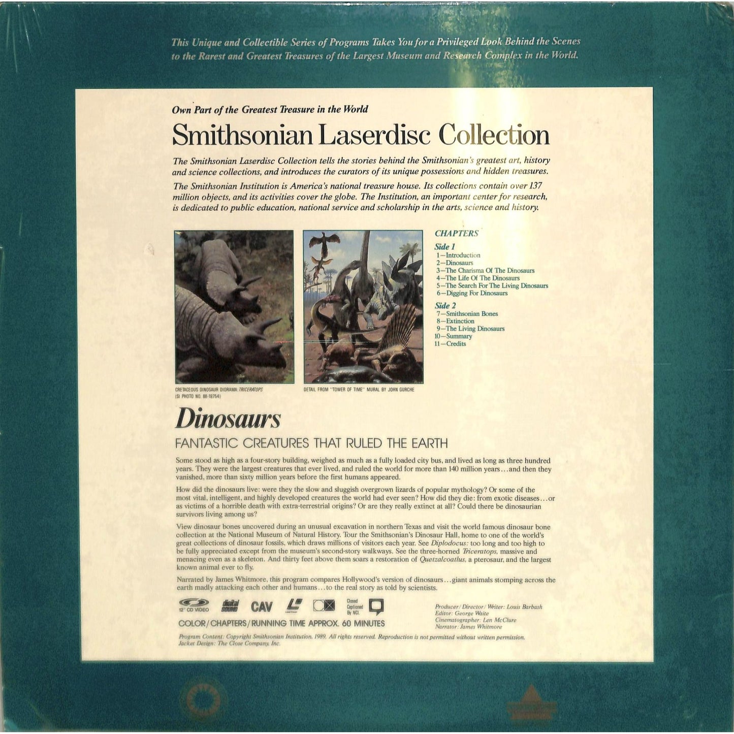 Dinosaurs: Fantastic Creatures That Ruled the Earth (1989) Laserdisc