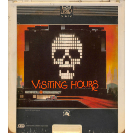 Visiting Hours (1982) CED RCA SelectaVision TESTED WORKING