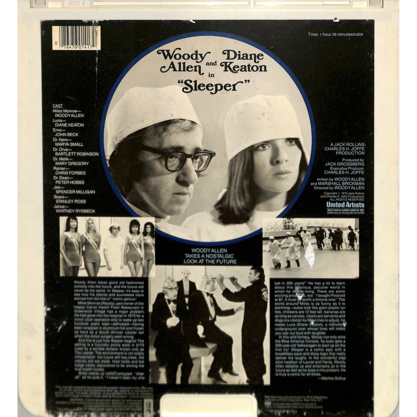 Sleeper (1973) Vintage CED Videodisc