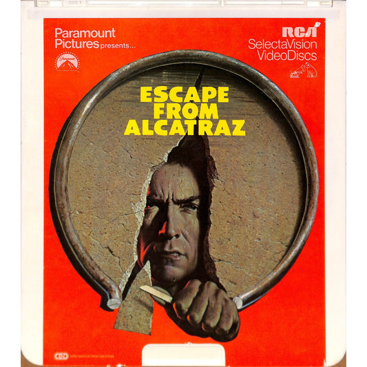 Escape From Alcatraz (1979) CED RCA SelectaVision Videodisc TESTED WORKING