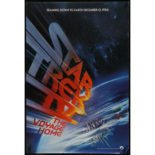 STAR TREK IV - The Voyage Home (1986) Original Teaser Movie Poster 27x40