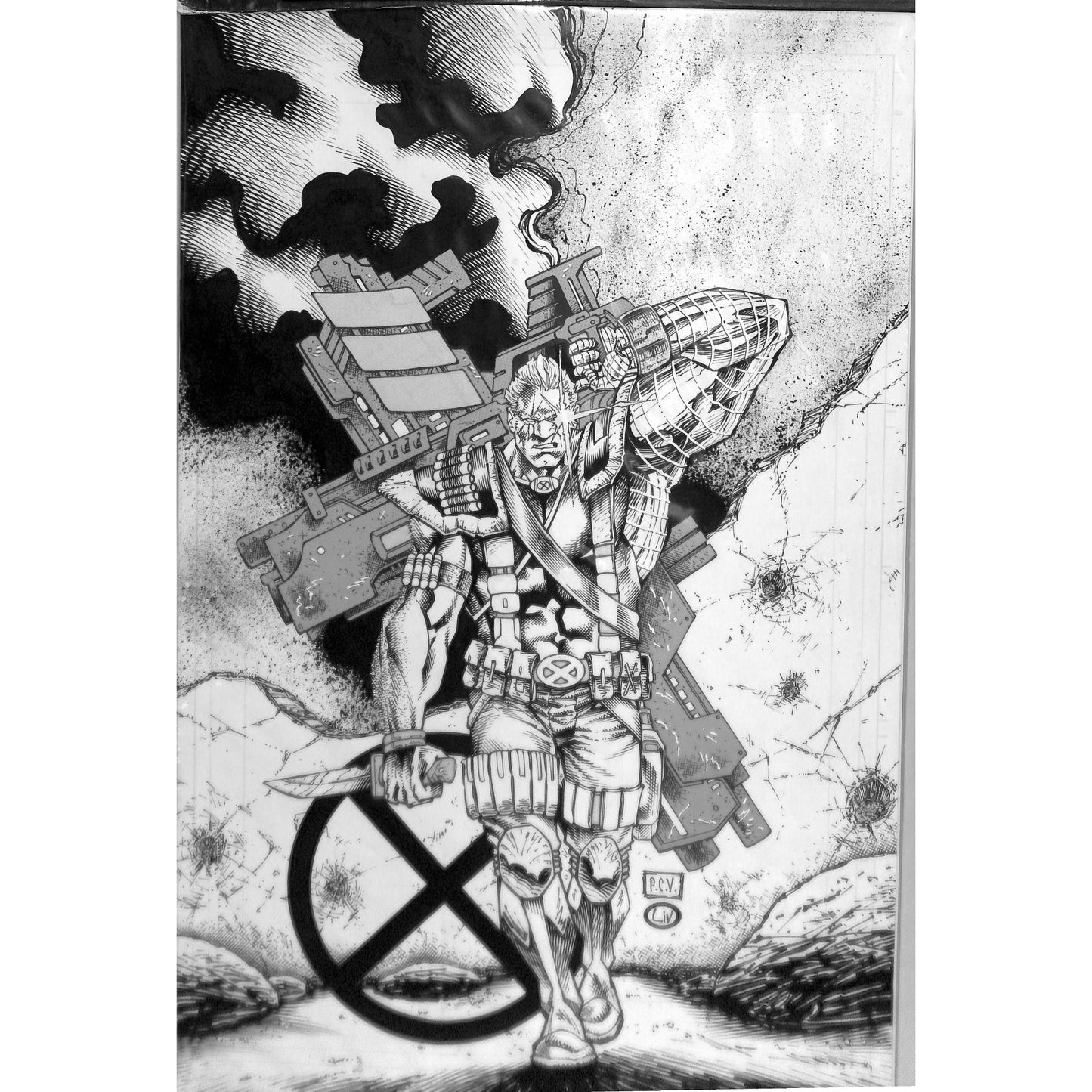 Philip Sevy/ John Livesay Cable Original Artwork 11x17