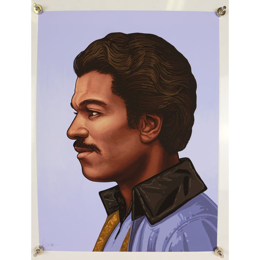 Lando Calrissian Star Wars Portrait Mike Mitchell Mondo Print 16"x12"