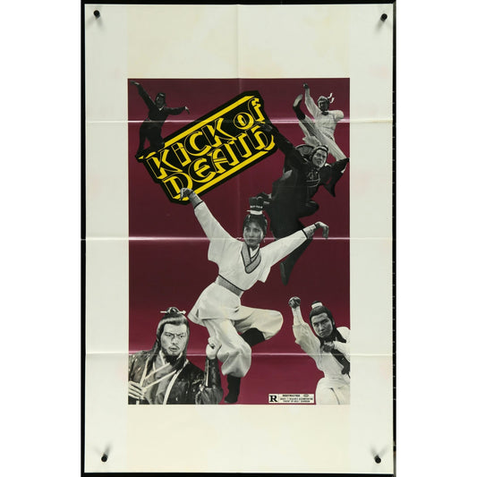 Kick of Death (1973) Original Movie Poster Folded 27x41