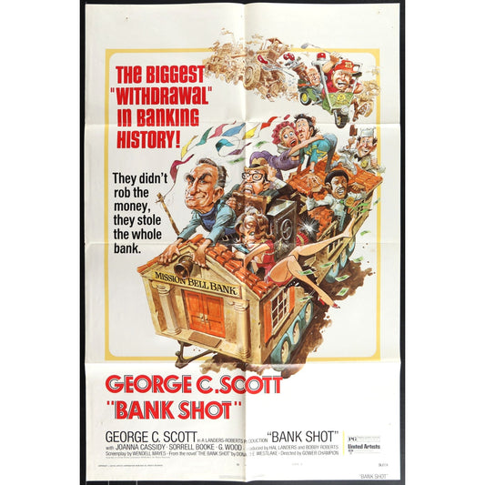 The Bank Shot (1974) Original Movie Poster Folded 27x41