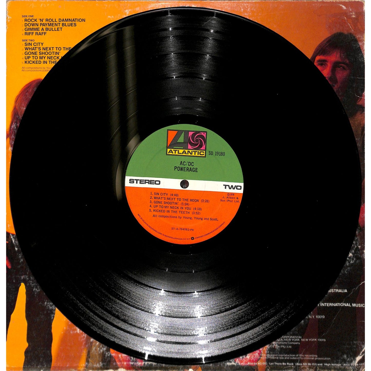 AC/DC - Powerage Vinyl Record SD 19180