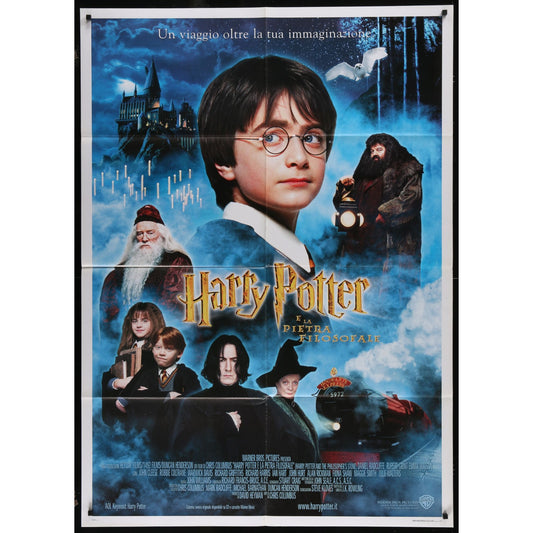 Harry Potter and the Sorcerer's Stone (2001) Original Italian Movie Poster 39x55