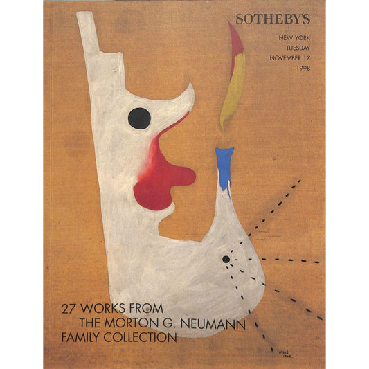 Sotheby's 27 Works From Morton G. Neumann Art Auction Catalog Nov 17, 1998