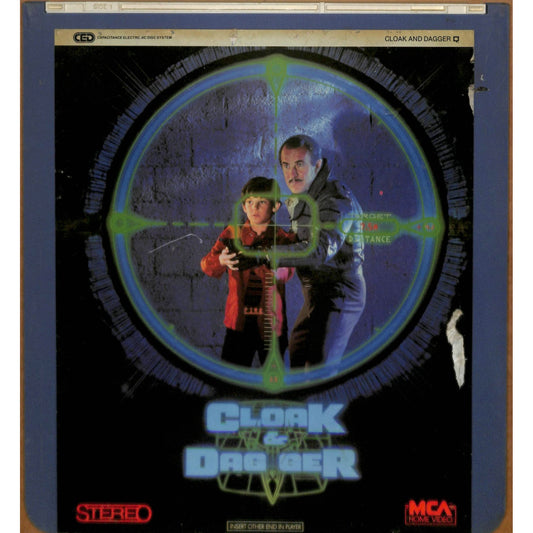 Cloak and Dagger (1984) Vintage CED RCA SelectaVision Videodisc TESTEDWORKING