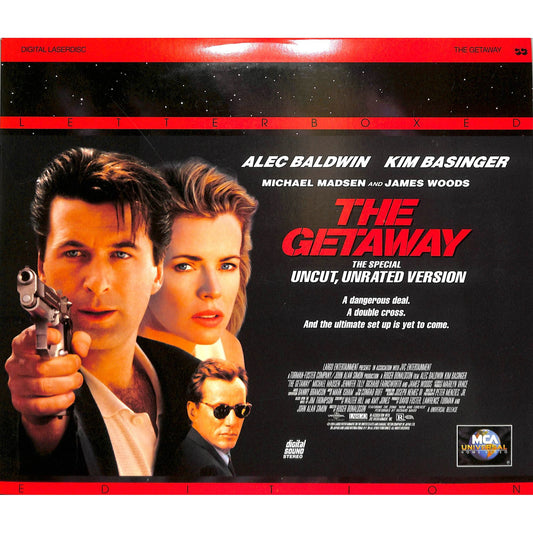 The Getaway, Uncut & Unrated Version (1994) Laserdisc