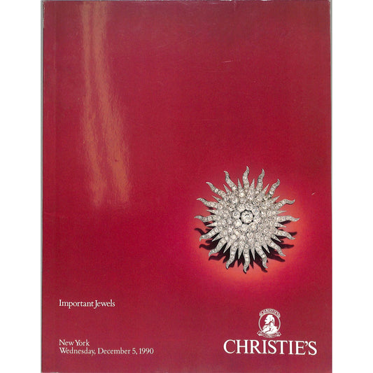 Christie's Important Jewels Auction Catalog December 5, 1990