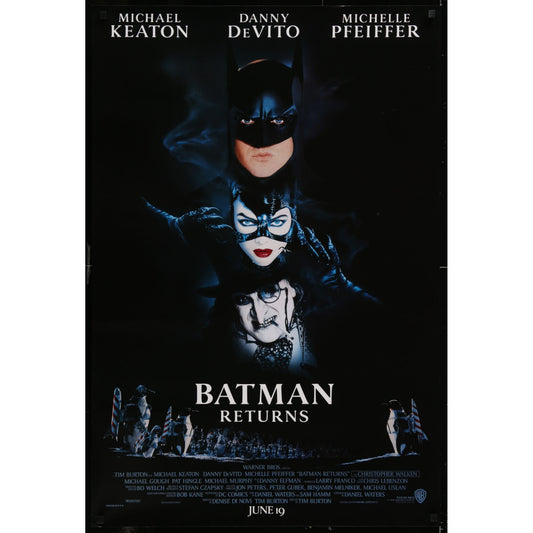 Batman Returns (1992) Original Single-sided Movie Poster Rolled 27x40
