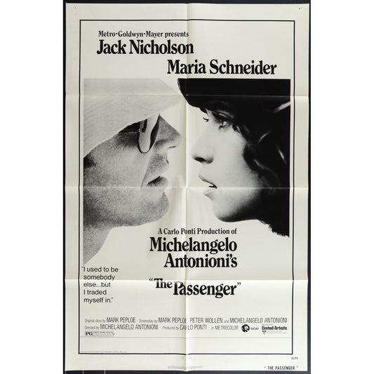 The Passenger (1975) Original Movie Poster 27x41