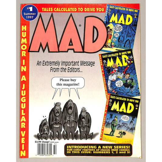 MAD Comic Book Magazine #1 Summer 1997 Excellent Condition