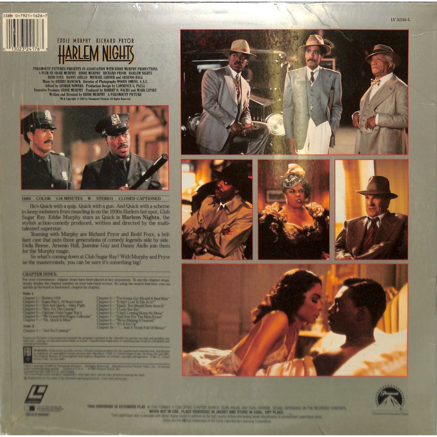 Harlem Nights (1989) Laserdisc