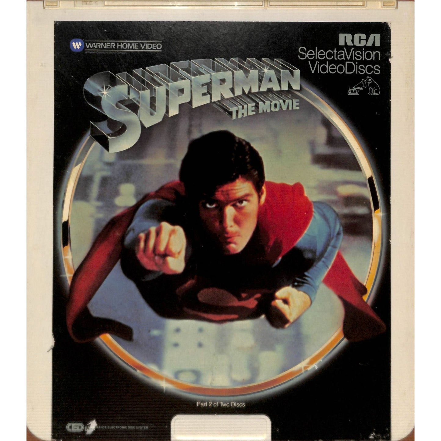 Superman Part 1&2 (1978) Vintage CED RCA SelectaVision Videodisc TESTED WORKING
