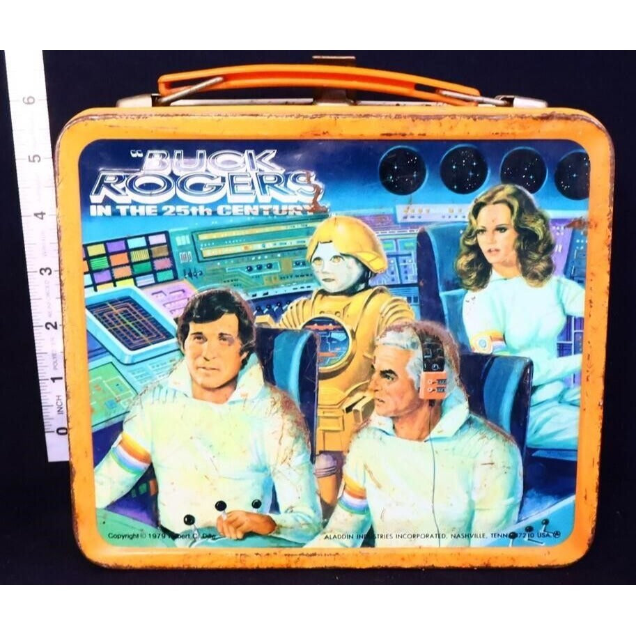 Vintage Metal Buck Rogers Lunchbox