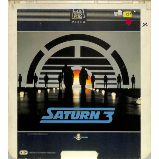 Saturn 3 (1980) Vintage CED Videodisc TESTED WORKING
