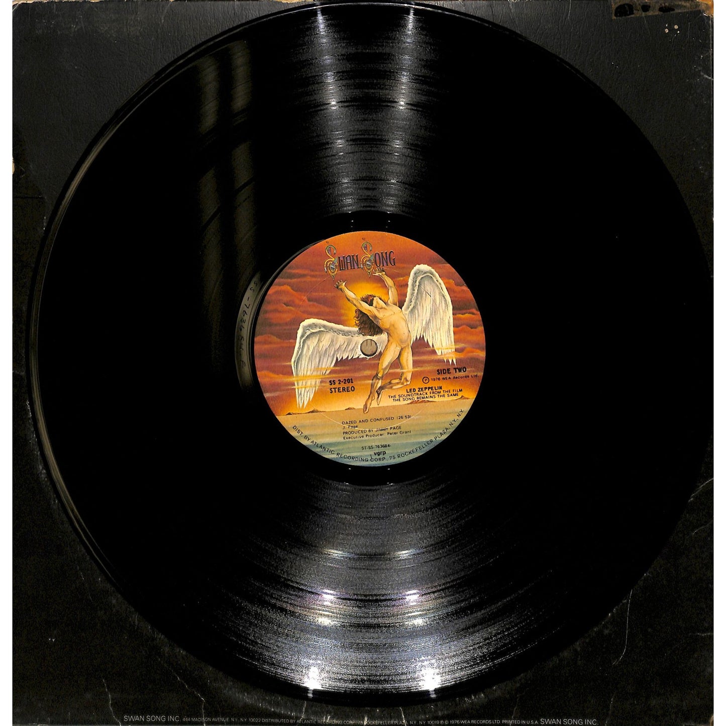 Led Zeppelin ‎- Soundtrack From The Film The Song Remains The Same Vinyl SS 2-202