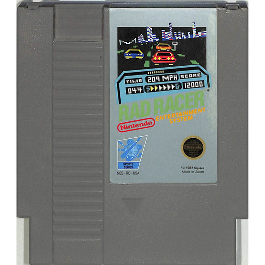 Rad Racer (1987) Nintendo NES Cartridge + Instruction Booklet