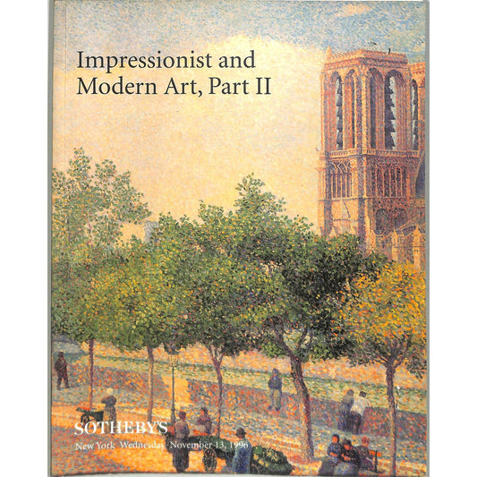 Sotheby's Impressionist and Modern, Part II Catalog 1996