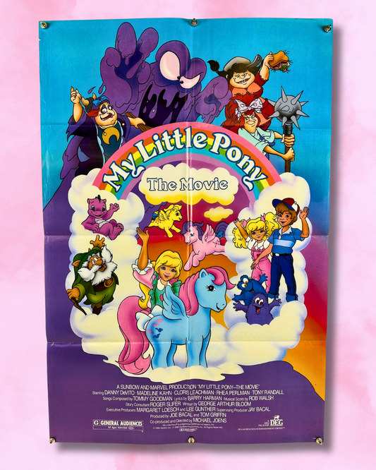 My Little Pony: The Movie (1986) Original Movie Poster 27x41 Folded