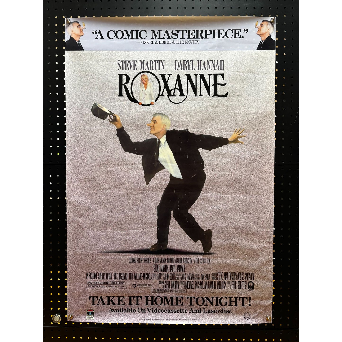 Roxanne (1987) Original Movie Poster Home Video Version 27x40