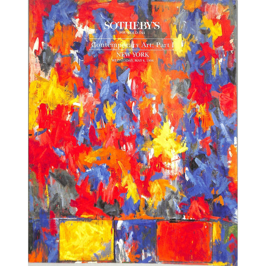 Sotheby's Contemporary Art (Part 10) Auction Catalog May 4,1994