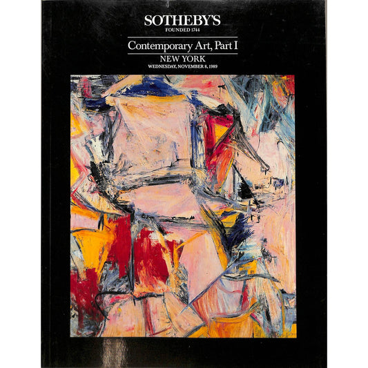 Sotheby's Contemporary Art Part 1 Auction Catalog November 8, 1989