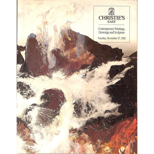 Christie's Contemporary Paintings Drawings and Sculpture Auction Catalog November 17, 1992