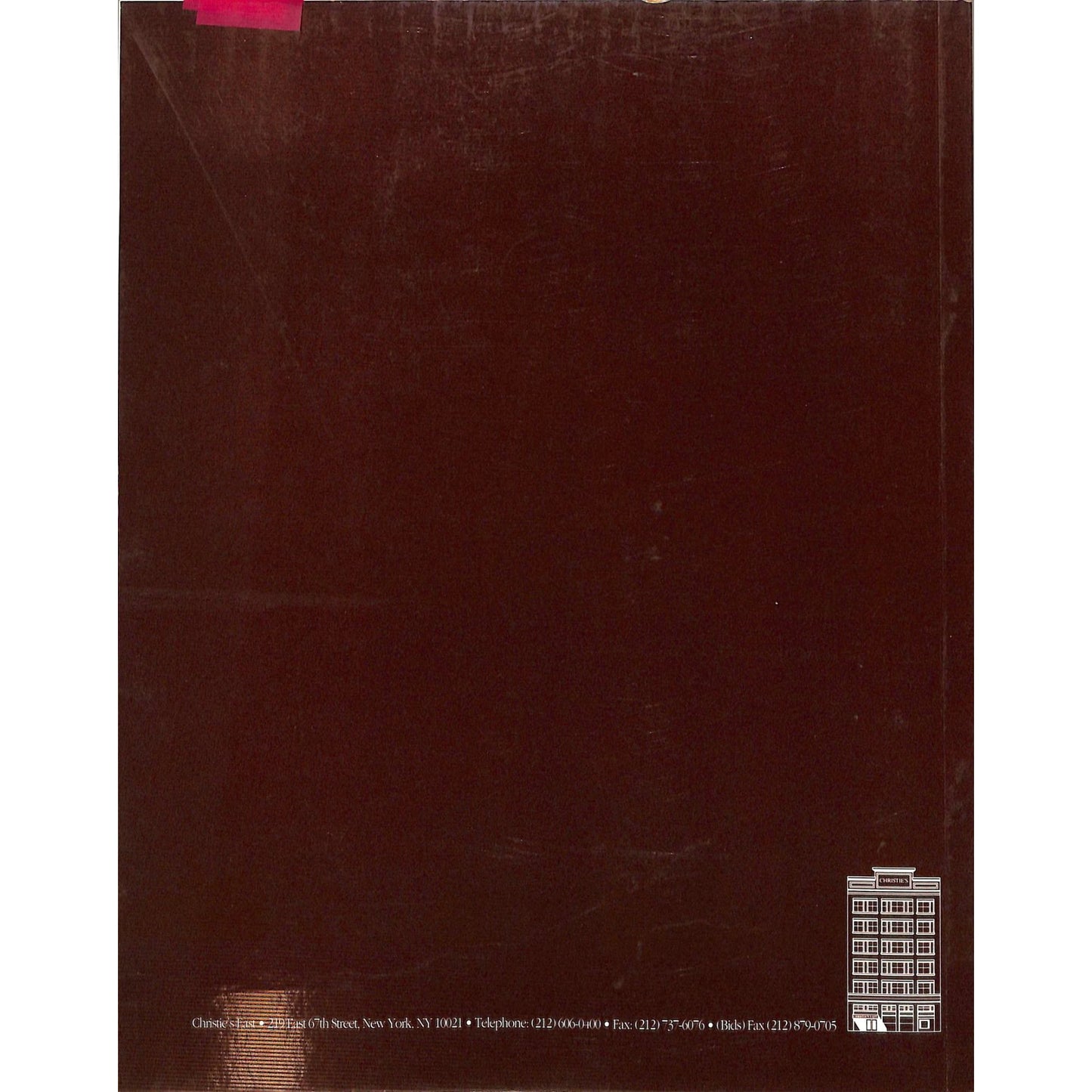Christie's Contemporary Paintings Drawings and Sculpture Auction Catalog November 17, 1992