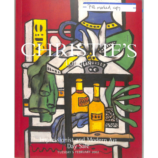 Christie's Impressionist and Modern Art Day Sale Auction Catalog February 5, 2002